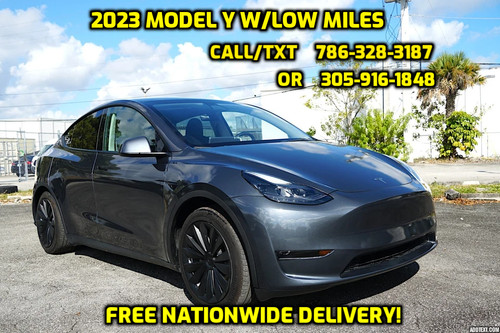 2023 Tesla Model Y w/ low miles 🔥 FREE DELIVERY! 🔥  Call 786-328-3187