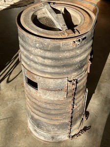 RARE SIMPLEX RAILROAD CAR Charcoal HEATER, St. Louis Southwestern COTTON BELT