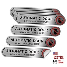 8 Pieces Automatic Door Driver Will Open Door Stickers for Cars, Brushed