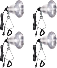 Simple Deluxe Clamp Lamp Light Socket with 5.5 Inch Aluminum Reflector, Suit for