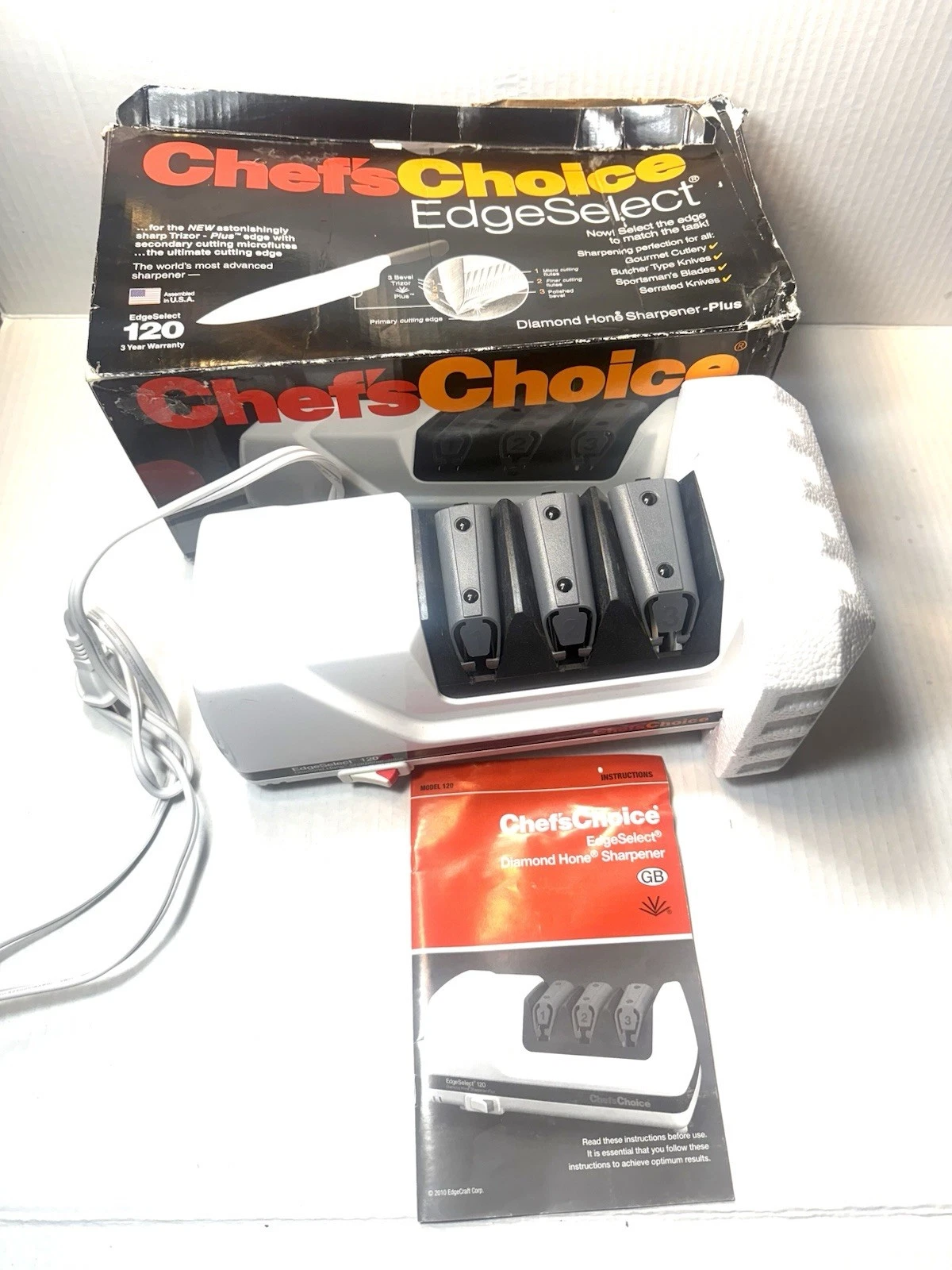 New Chefs Choose Simone Home Sharpener Knifes Edge Select 120