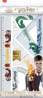 Maped Geometrie-Set HARRY POTTER 4-teilig aus Kunststoff