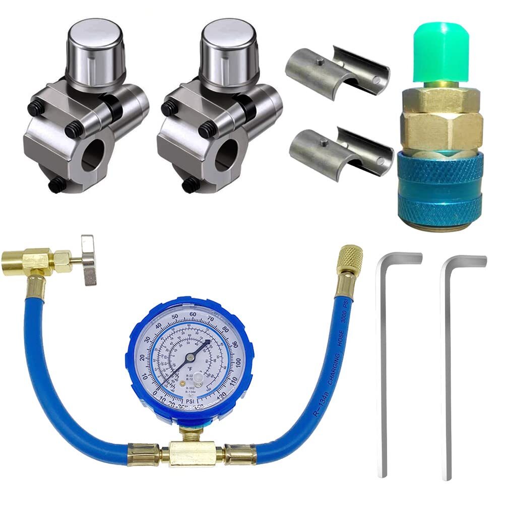 Piercing Valve Kit, Bullet Refrigerator Line Tap Valve Copatible With