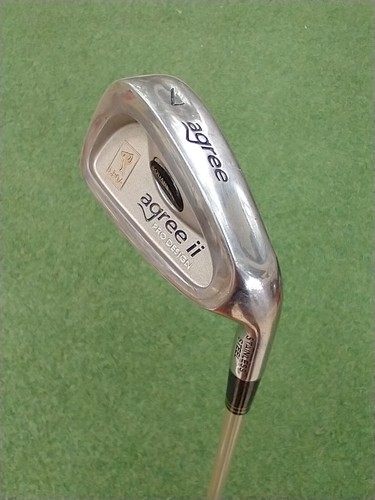SQUARE TWO AGREE 2 PRO DESIGN # 7 IRON RH 37.5" LADIES FLEX GRAPHITE SHAFT -NICE - Picture 18 of 19