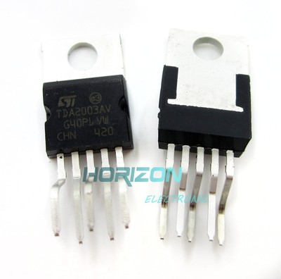 50pcs New TDA2003 TDA2003A ST ZIP-5 10W CAR RADIO AUDIO AMPLIFIER IC