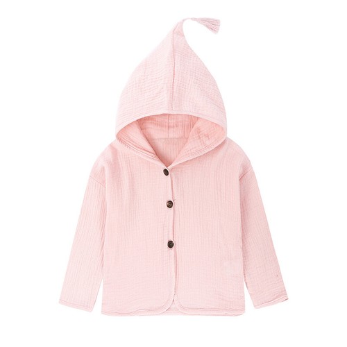 Cardigan bambino Ins bambino cotone canapa stile artistico frange cappotto con cappuccio - Foto 13 di 16