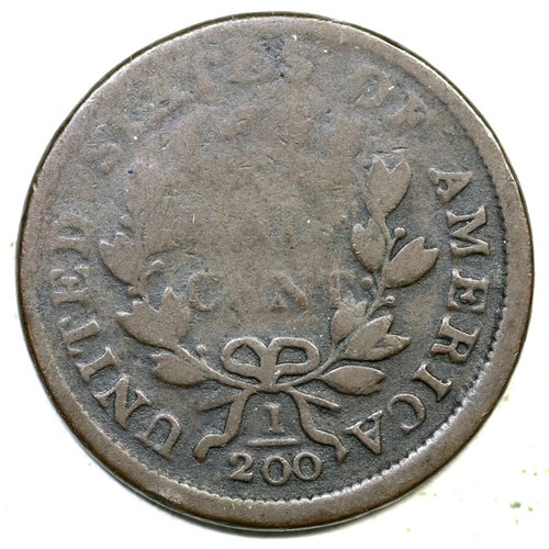 1803 C-3 R-2 Draped Bust Half Cent Coin 1/2c - Picture 2 of 2