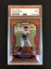 Aaron Judge 212 Red Wave /99 2021 Panini PRIZM Yankees PSA 9.
