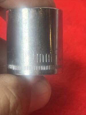 CRAFTSMAN SHALLOW SOCKET -G1-43549 (reverse), 19mm, 3/8” drive, 6