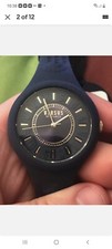 Versus Versace VSPOQ1018 Fire Island Navy Silicone SS Watch