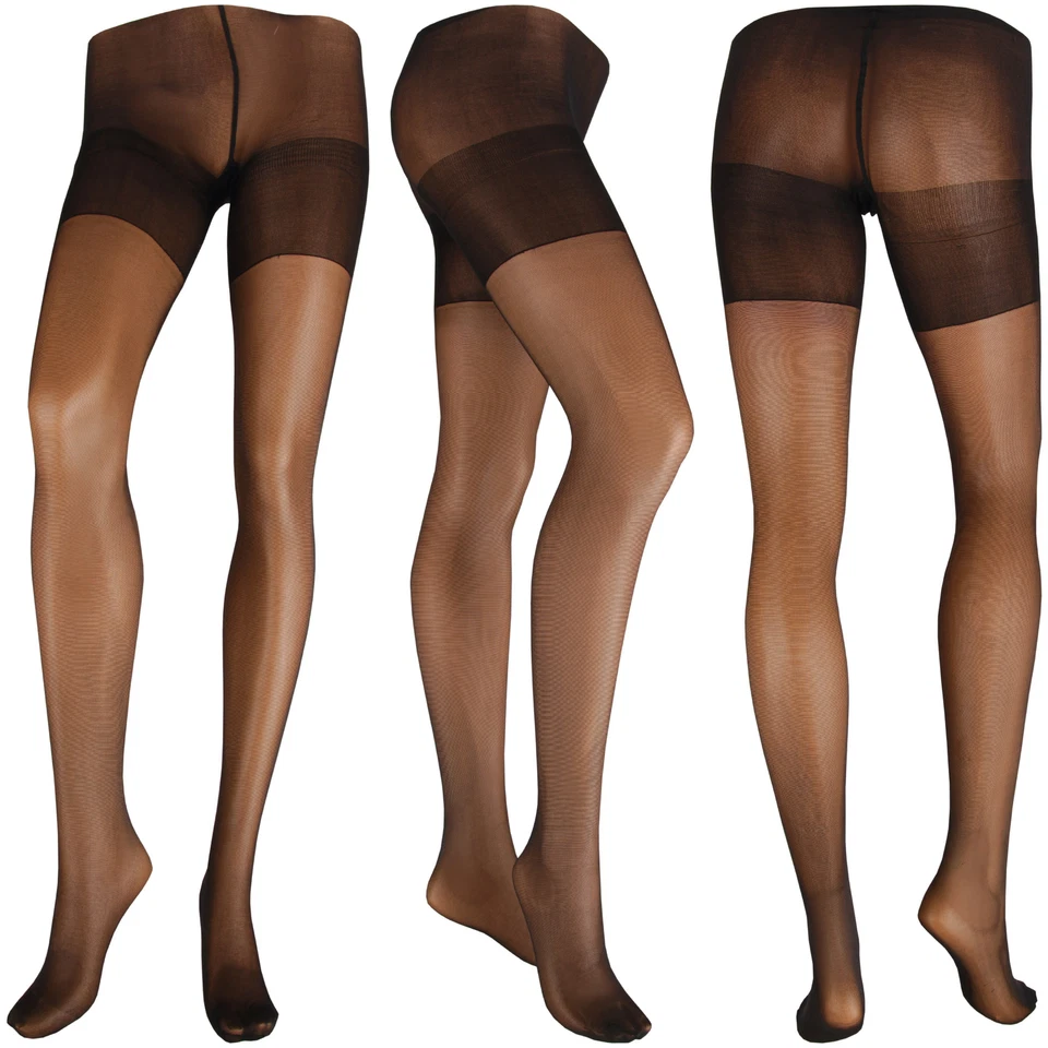 Große Größen Strumpfhose Damen 20 Den Feinstrumpfhose Plus Size Übergröße Curvy - Bild 4 von 4