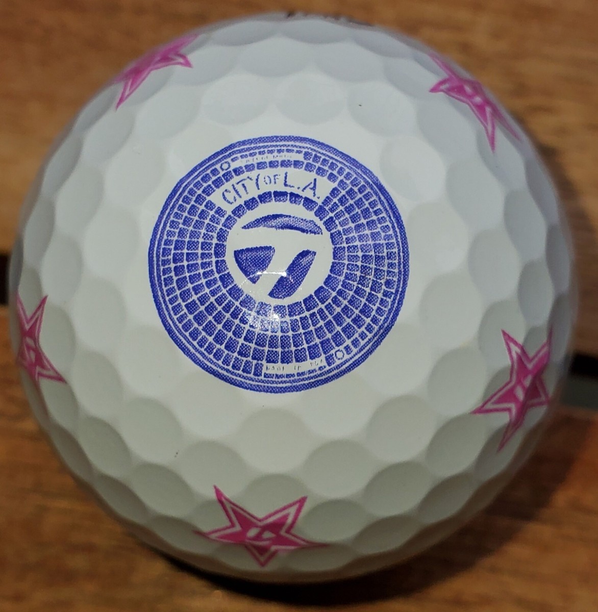 1 TaylorMade Los Angeles LA Open Pix Golfball Pink Stars