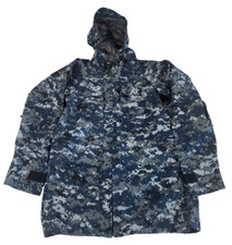 USN Navy Working Uniform NWU Type I Blue Gore-Tex Parka  Liner Small X-Long