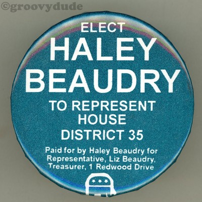 Elect Haley Beaudry - MT House District 35 - Montana Campaign Pin Pinback Button