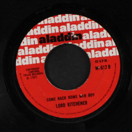 Lord Kitchener: Come Back Home Meh Boy / Dr. Kitch ALADDIN 7 " Einzel 45 RPM - Afbeelding 1 van 2