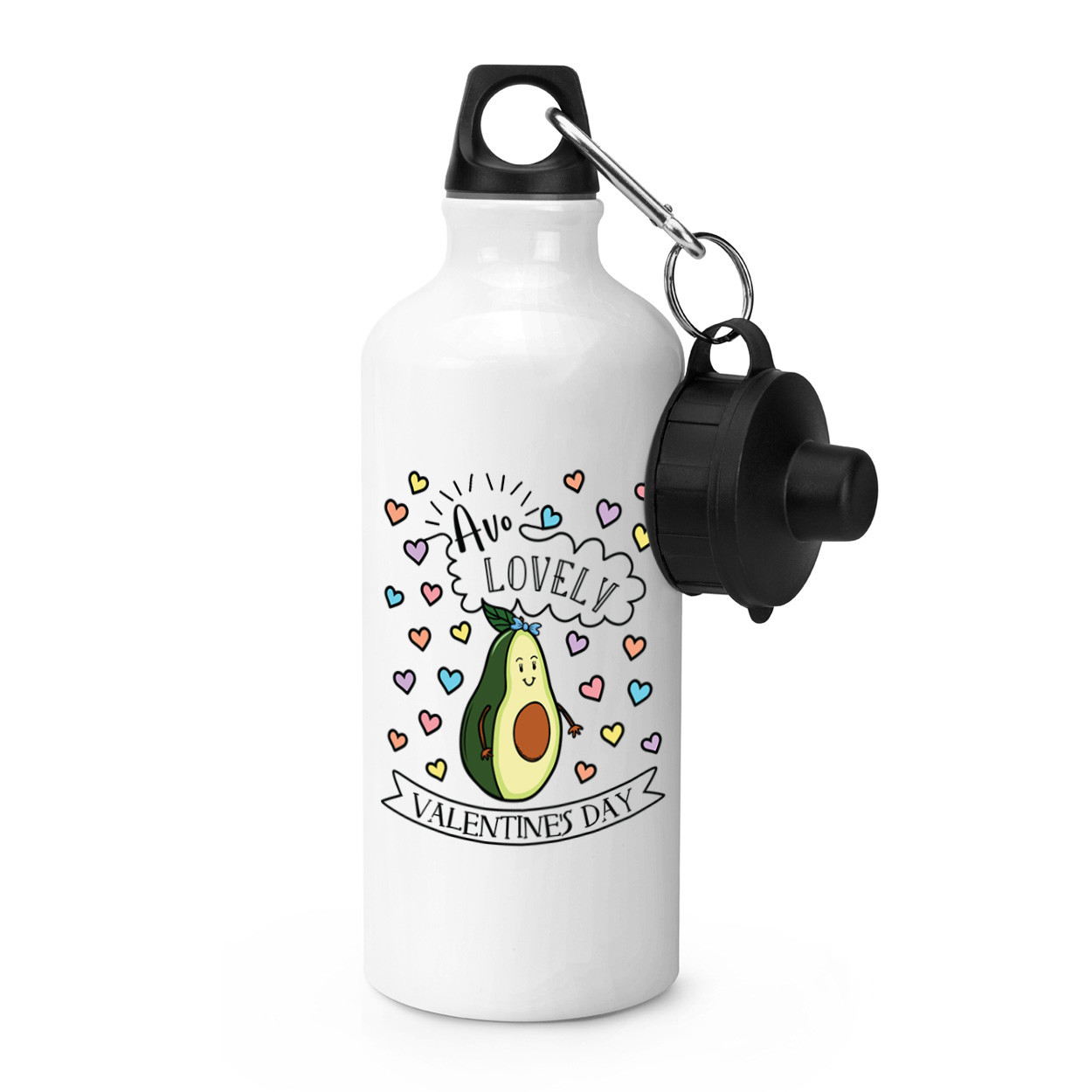 Avo Lovely Valentine's Day Sports Drinks Bottle - Funny Avocado Girlfriend