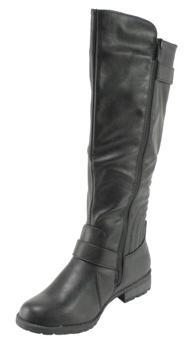 calf Lug-sole Low Heel Boots | eBay