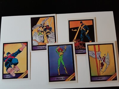1987 Marvel Universe Series I Comic Images X-Factor Team  5 Card Lot 
