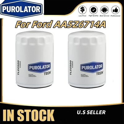 2 Pack Purolator FL500S Professional Engine Oil Filters For Ford AA5Z6714A