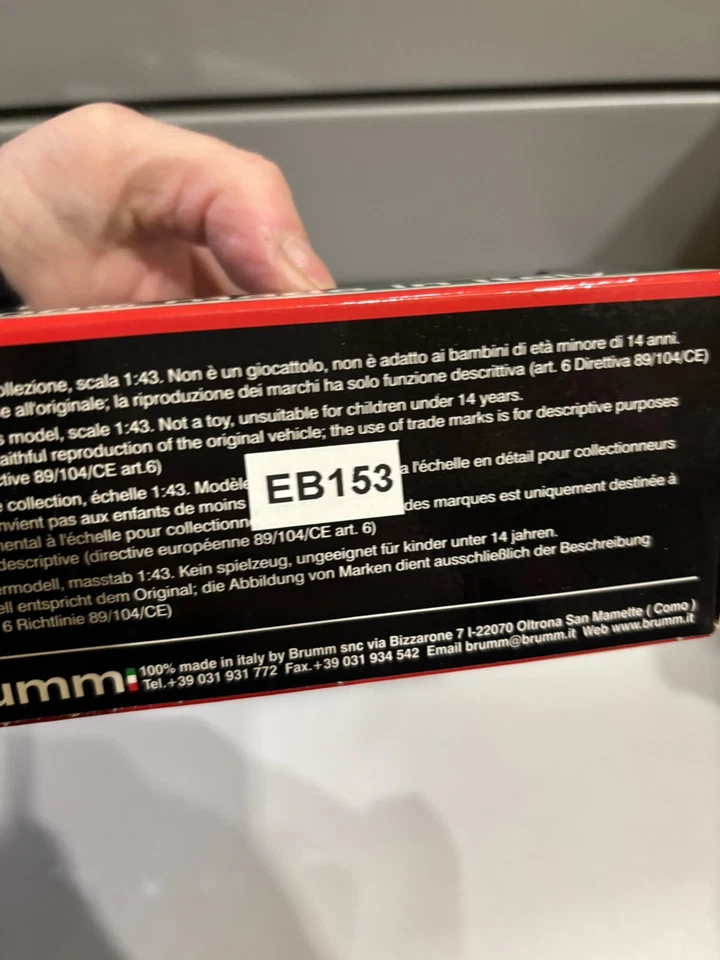 Ferrari 312B GP Italia 1970 Winner #4 Regazzoni 1:43 BRUMM R313 - Immagine 4 di 4