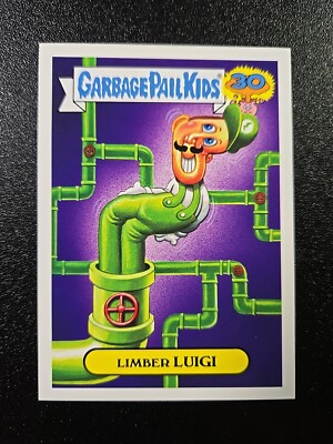 Super Mario Bros Luigi Nintendo Game Spoof Garbage Pail Kids 2