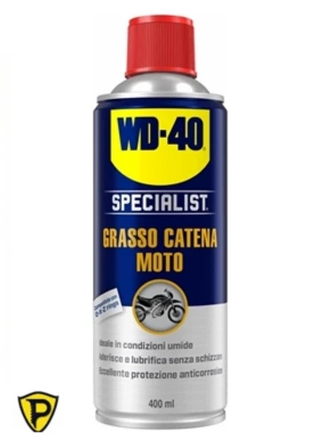 WD-40 Grasso Catene Moto spray specialist condizioni umide lunga durata 400 ml.
