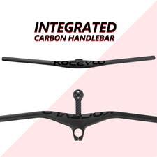 Carbon MTB Integrated Handlebars and Stem for 70/80/90/100mm Angle -17 Degree