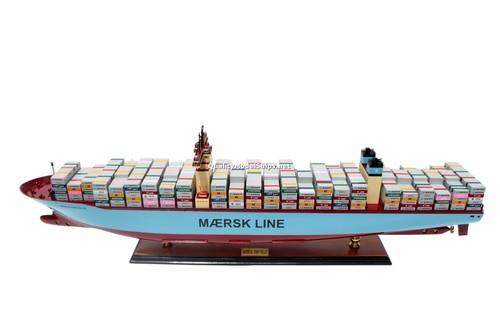 Mc Kinney Moller Container Wooden Ship Model Displa - Handmade Wooden Ship Model - Picture 2 of 14