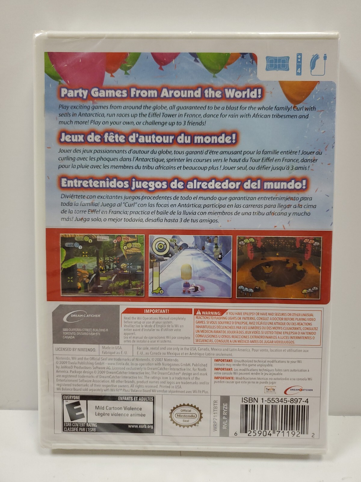 World Party Games Nintendo Wii, 2009 Factory Sealed Brand New