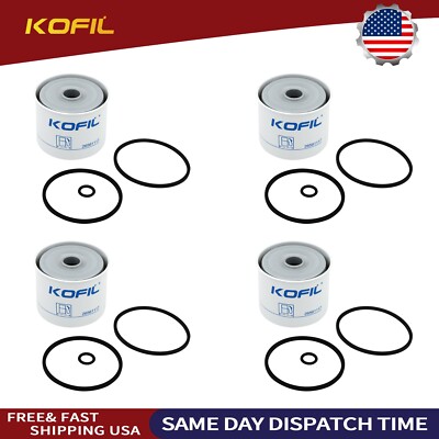 4x 26561117 Fuel Filter Replaces 26560017, P556245, P502420, BF825,Wix 33166