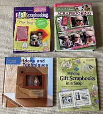 Lot of 4 HC Scrapbooking Books 1,000 Pages Crafts 1,000's Page Designs Ideas