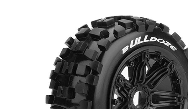 Team Louise L-T3268B B-Ulldoze 1-5 Buggy Tires Ready Glued Sport Rims