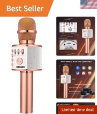 Ergonomic Wireless Karaoke Microphone - Bluetooth and USB Ready, Party Essential