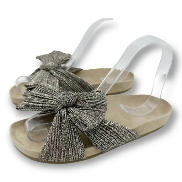Bow store footbed sandals