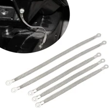 5× Universal Automotive Ground Strap Tinned Copper Car Engine Ground Strap Cable