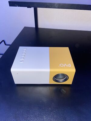 1080p Portable LED Mini Projector - White/Yellow