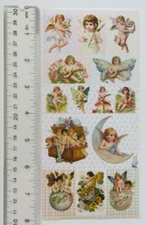 Violette Collection - ANGEL STAMPS - 1 Sheet Angel Stickers RETIRED #C89