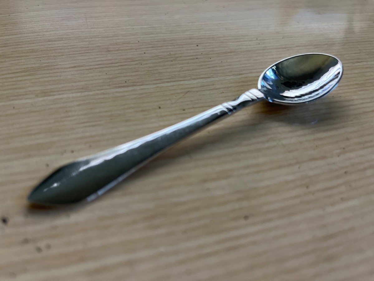 Georg Jensen Continental Sterling Silver Demitasse Spoon 4 1/4
