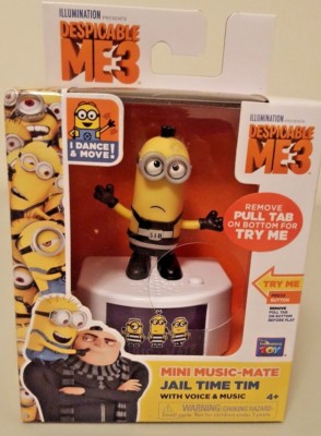 DESPICABLE ME 3 Minion Toy Mini Music-Mate JAIL TIME TIM Voice Music Series 2