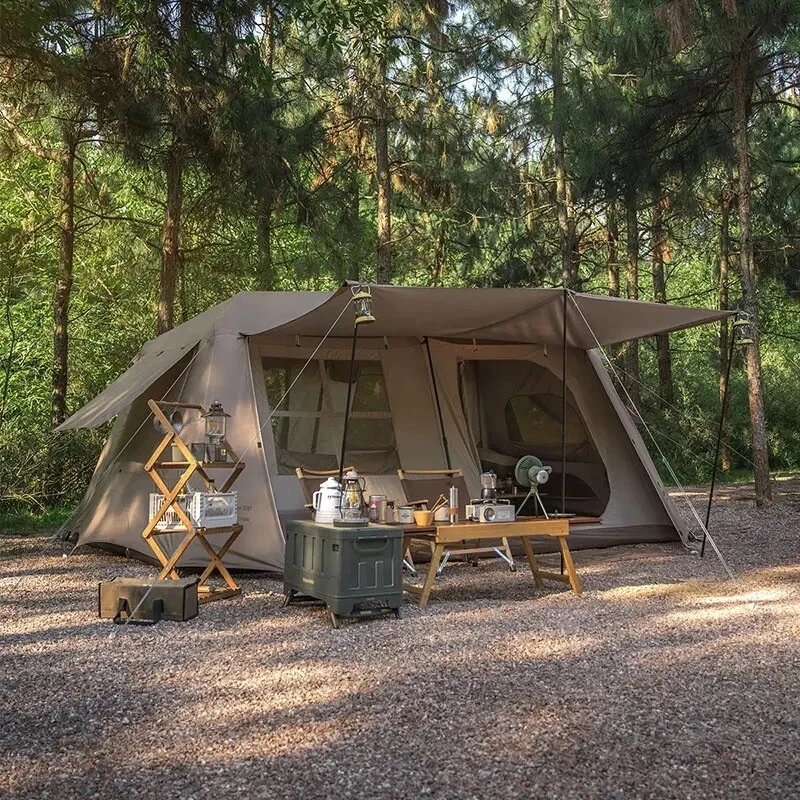 Luxury Glamping Tent Two Bedroom Family Camping House Outdoor 13m² 5-8 Person
Opens in a new window