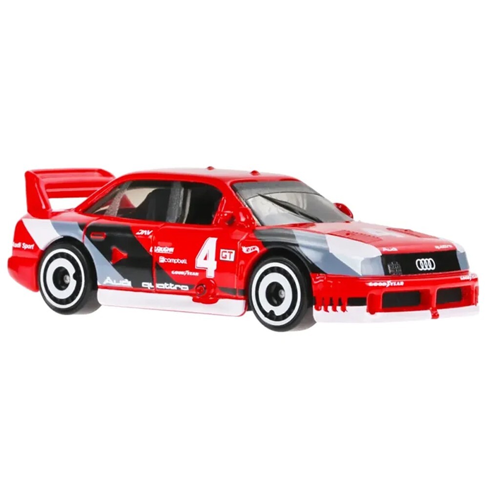 Hot Wheels Red Audi '90 Quattro Kids Model Diecast Car Retro