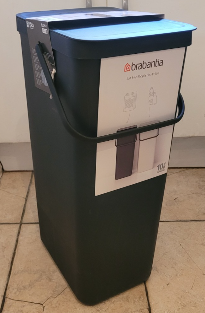 Brabantia Sort & Go Kitchen Recycle Bin 40L Grey Bin | New Damaged in Transit