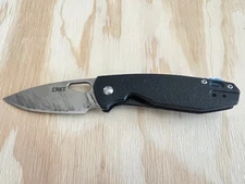 CRKT Piet 5390 Pocket Knife Linerlock Plain Edge Black - Great condition