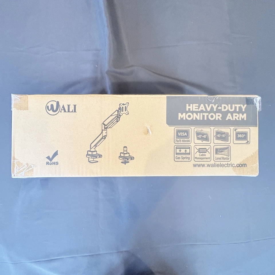 Wali Heavy-Duty Computer Monitor Arm GSM001XL (Open Box)  - Image 2 of 4