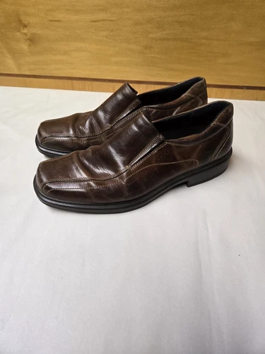 Mocassini uomo Ecco scarpe eleganti in pelle marrone taglia 10 5 EU taglia 44