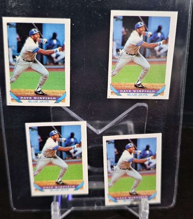1993 Topps Micro DAVE WINFIELD Mini Baseball Card 1 LOT OF 4 CADS HOF #131