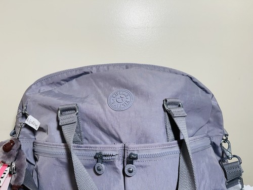 Kipling Eugina large crossbody satchel travel duffel bag dove gray NWT $139.00 - Picture 2 of 8