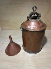 Antique Copper Moonshine Still With Funnel-Well Used