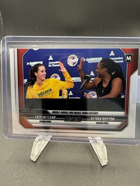 Caitlin Clark Aliyah Boston 2026 Panini Instant WNBA 144 Double Double Double