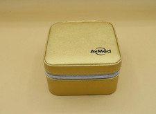 AVMED Hard Zippered Jewelry Travel Cosmetic Organizer Case 4.5" X 4.5" X 3"H